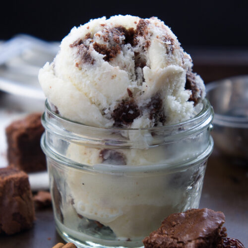 Eggnog Brownie Chunk Ice Cream I Wash You Dry