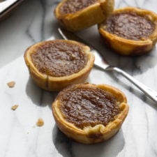 A close up fo Brown Butter Maple Tarts
