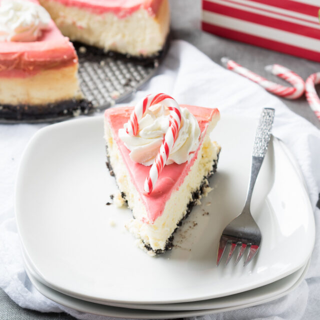 White Chocolate Peppermint Cheesecake I Wash You Dry