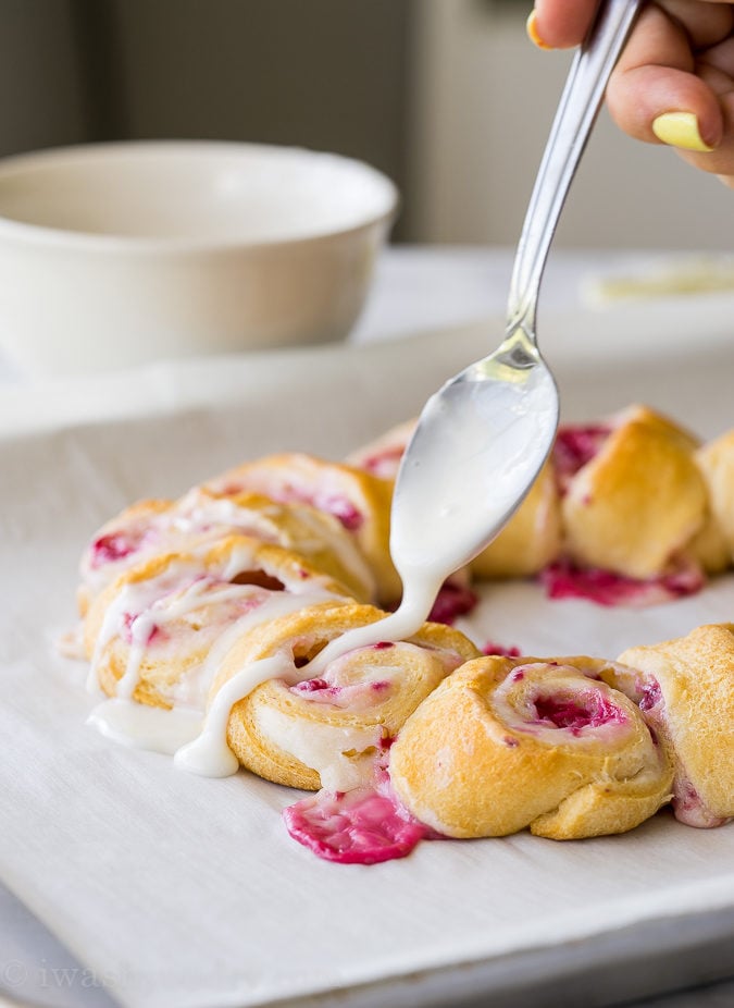 Lemon Raspberry Cream Cheese Danish Rolls-image