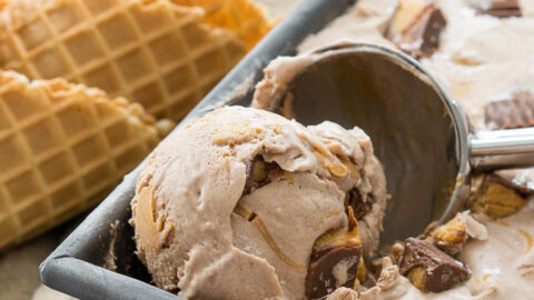 Chocolate Peanut Butter Ice Cream - i am baker