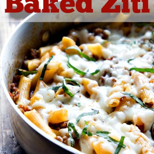 One Skillet Baked Ziti I Wash You Dry