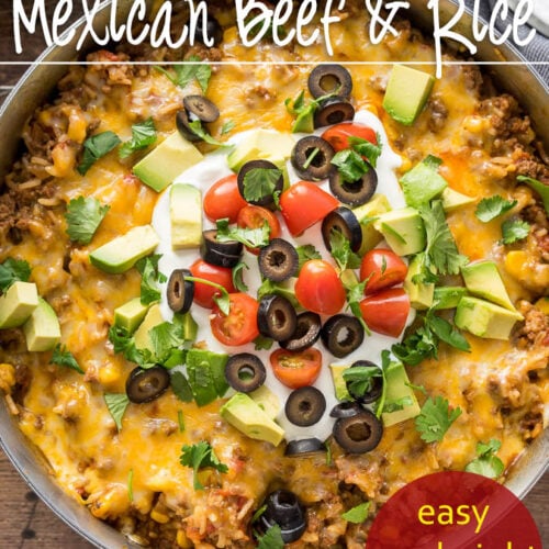 One Skillet Mexican Beef And Rice I Wash You Dry