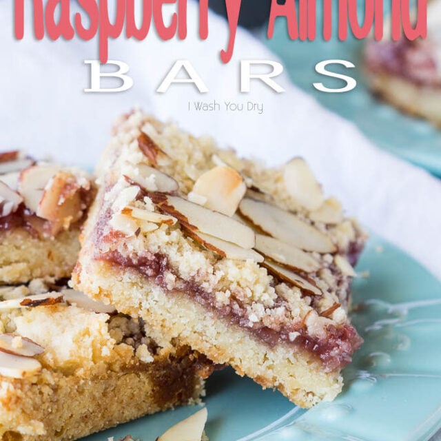 Raspberry Almond Bars I Wash You Dry