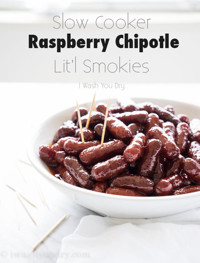 Slow Cooker Raspberry Chipotle Little Smokies