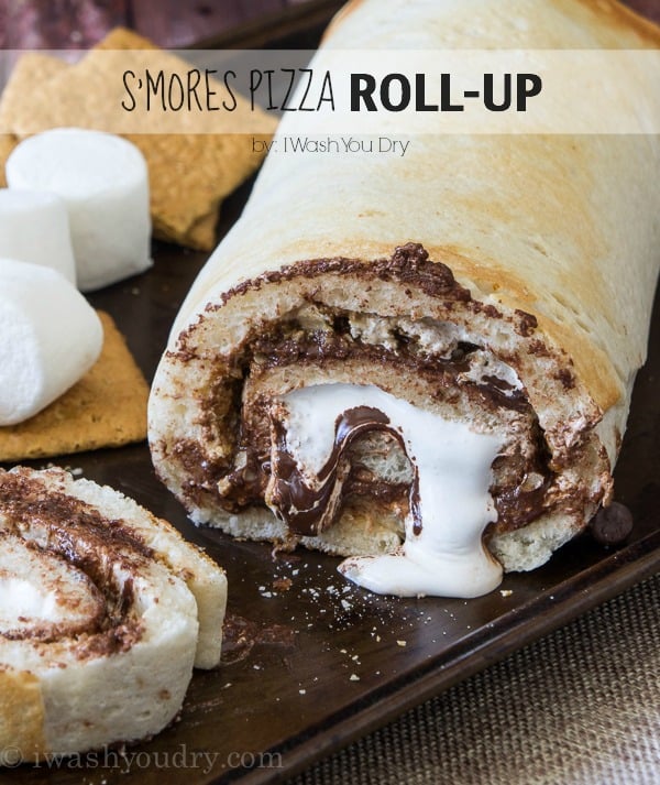S Mores Pizza Roll Up I Wash You Dry