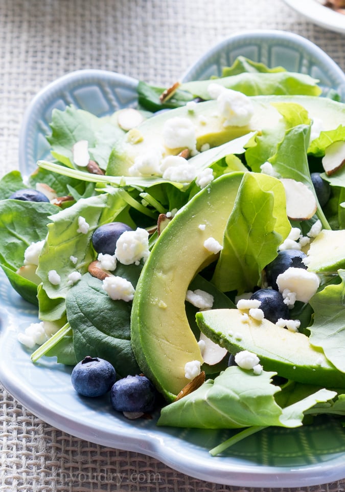 Superfood Avocado Blueberry Salad I Wash You Dry