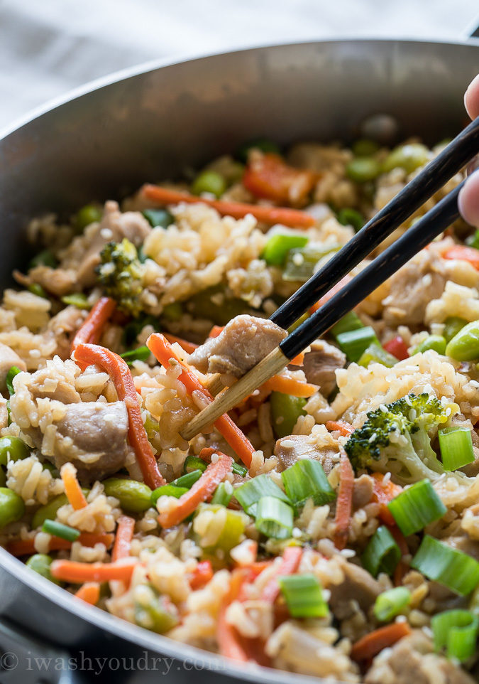 Chicken Teriyaki Rice Vegetable Skillet
