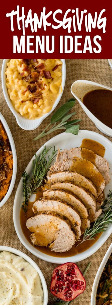 So many fantastic options to plan an epic holiday feast with these Thanksgiving Dinner Menu Ideas!