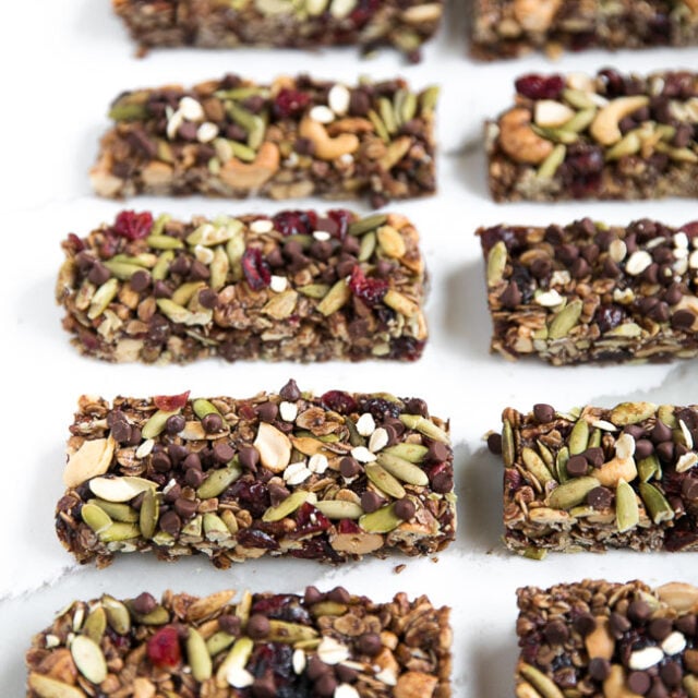 Pumpkin Spice Cranberry Granola Bars - I Wash You Dry