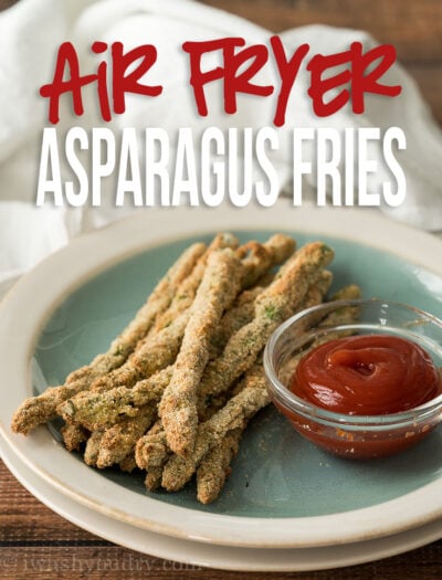 These Quick and Easy Air Fryer Asparagus Fries are perfect for an appetizer or easy side dish!