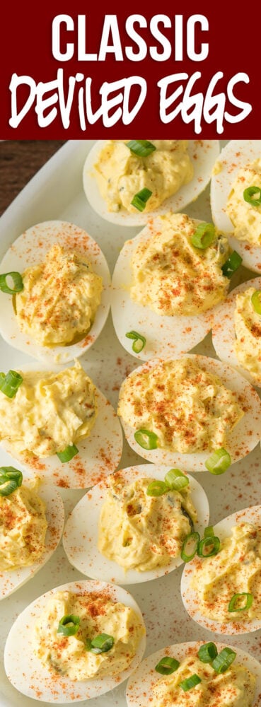 YUM! These Classic Deviled Eggs are seriously the BEST! 
