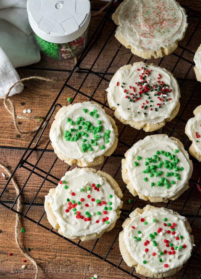 These fun Christmas Cookies are easy to make and taste so great! They practically melt in your mouth!