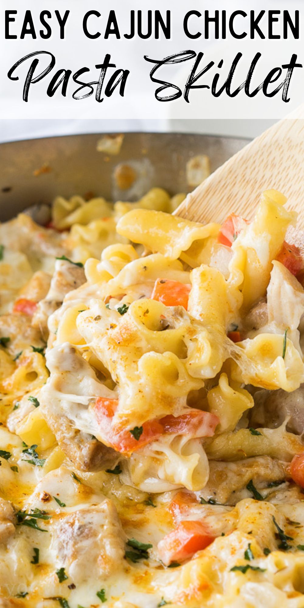 Creamy Cajun Chicken Pasta Skillet - I Wash You Dry