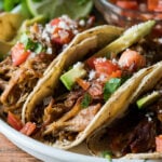 DELICIOUS! This super easy Pork Carnitas recipe is ready in a fraction of the time and tastes amazing!