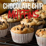 These super easy Banana Chocolate Chip Muffins are mixed up in just one bowl and ready in about 30 minutes!