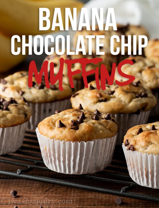 Mini Banana Chocolate Chip Muffins - Just a Taste