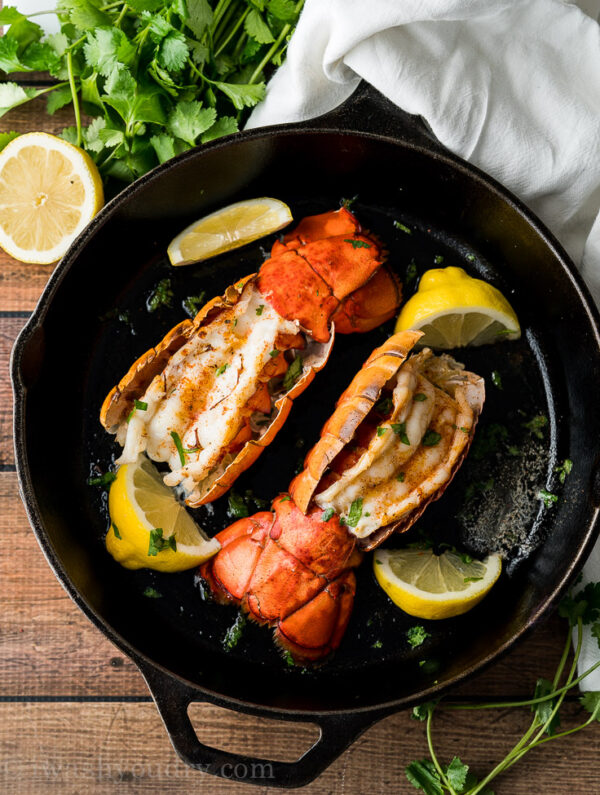 Easy Broiled Lobster Tail Recipe I Wash You Dry