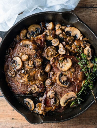 Garlic Mushroom Steaks Recipe