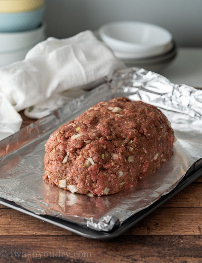 Free form meatloaf recipe is such a quick and delicious weeknight dinner!