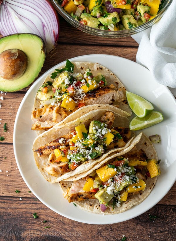 Grilled Chicken Tacos Recipe - I Wash You Dry