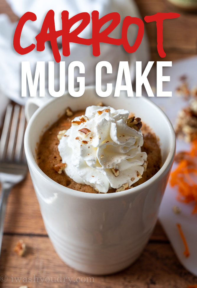 This Super Easy Carrot Cake Mug Cake recipe is perfect for satisfying that sweet tooth craving in minutes!