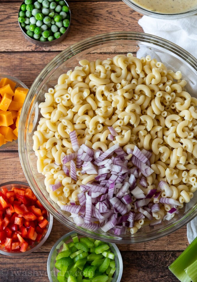 This is how to make Macaroni Salad with all the add-ins that you love!