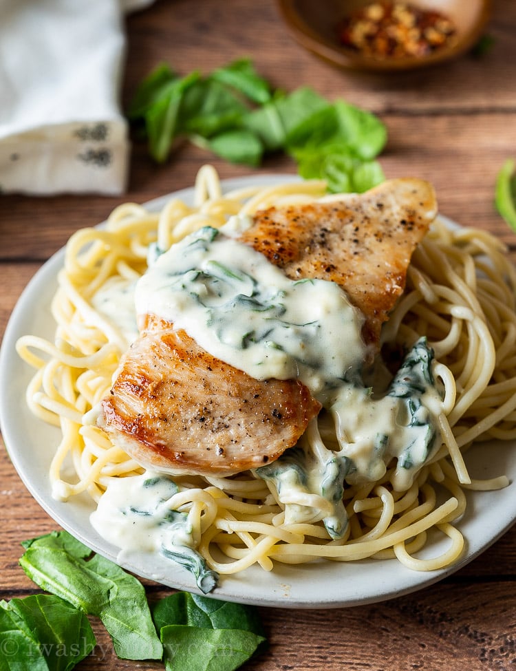 Creamy Garlic Chicken Recipe I Wash You Dry