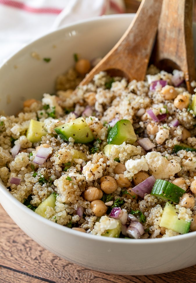 Chickpea Quinoa Salad Recipe | I Wash You Dry