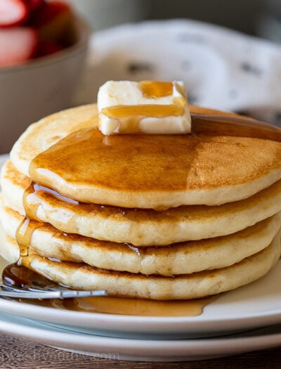 Warm and fluffy Classic Pancakes are a must make weekend breakfast!