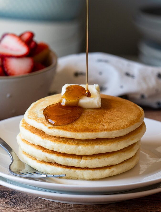 Warm and fluffy Classic Pancakes are a must make weekend breakfast!