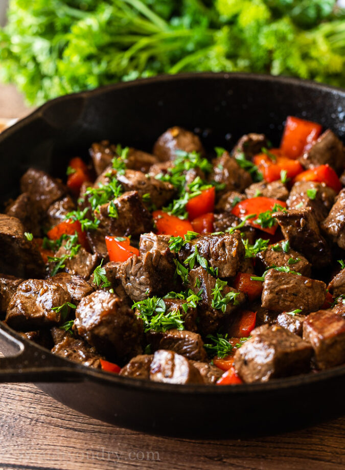 Garlic Butter Steak Bites Recipe I Wash You Dry 