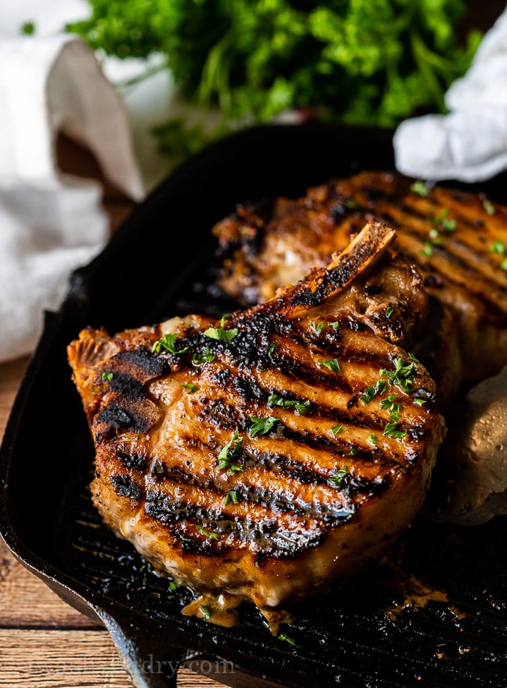 Perfect Pinch Grilled Pork Chops