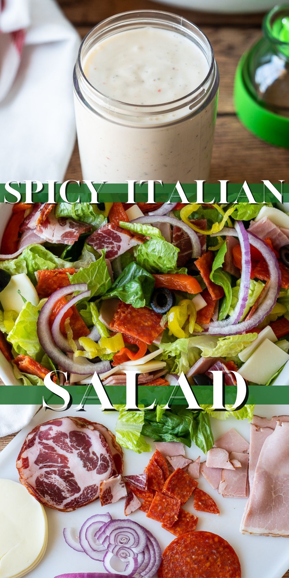 Spicy Italian Salad Recipe I Wash You Dry