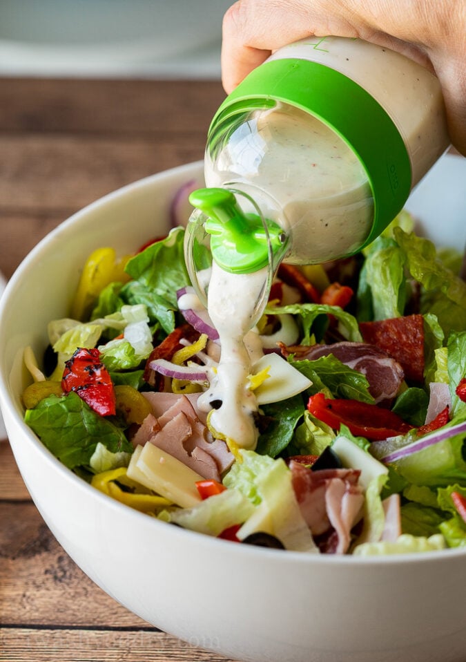 Dress the salad just before serving for best flavor and texture.