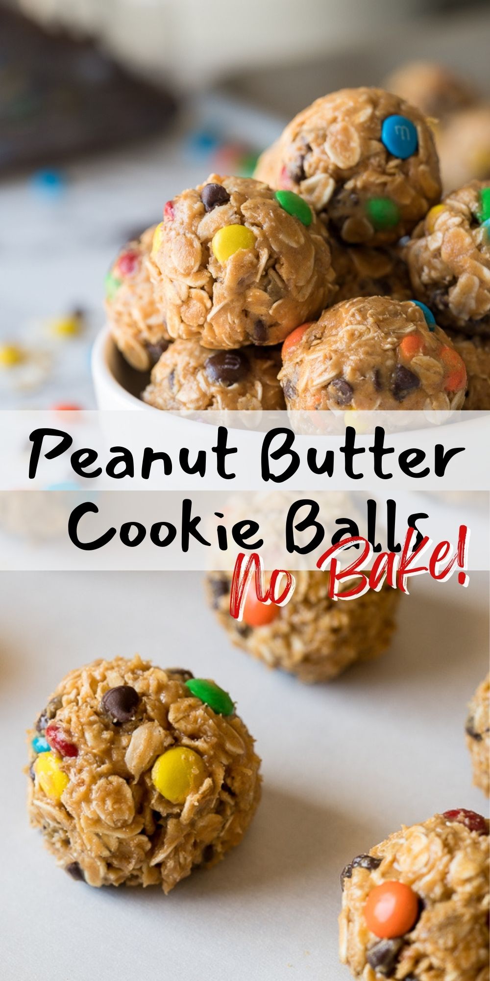 No Bake Peanut Butter Oatmeal Cookie Balls - I Wash You Dry