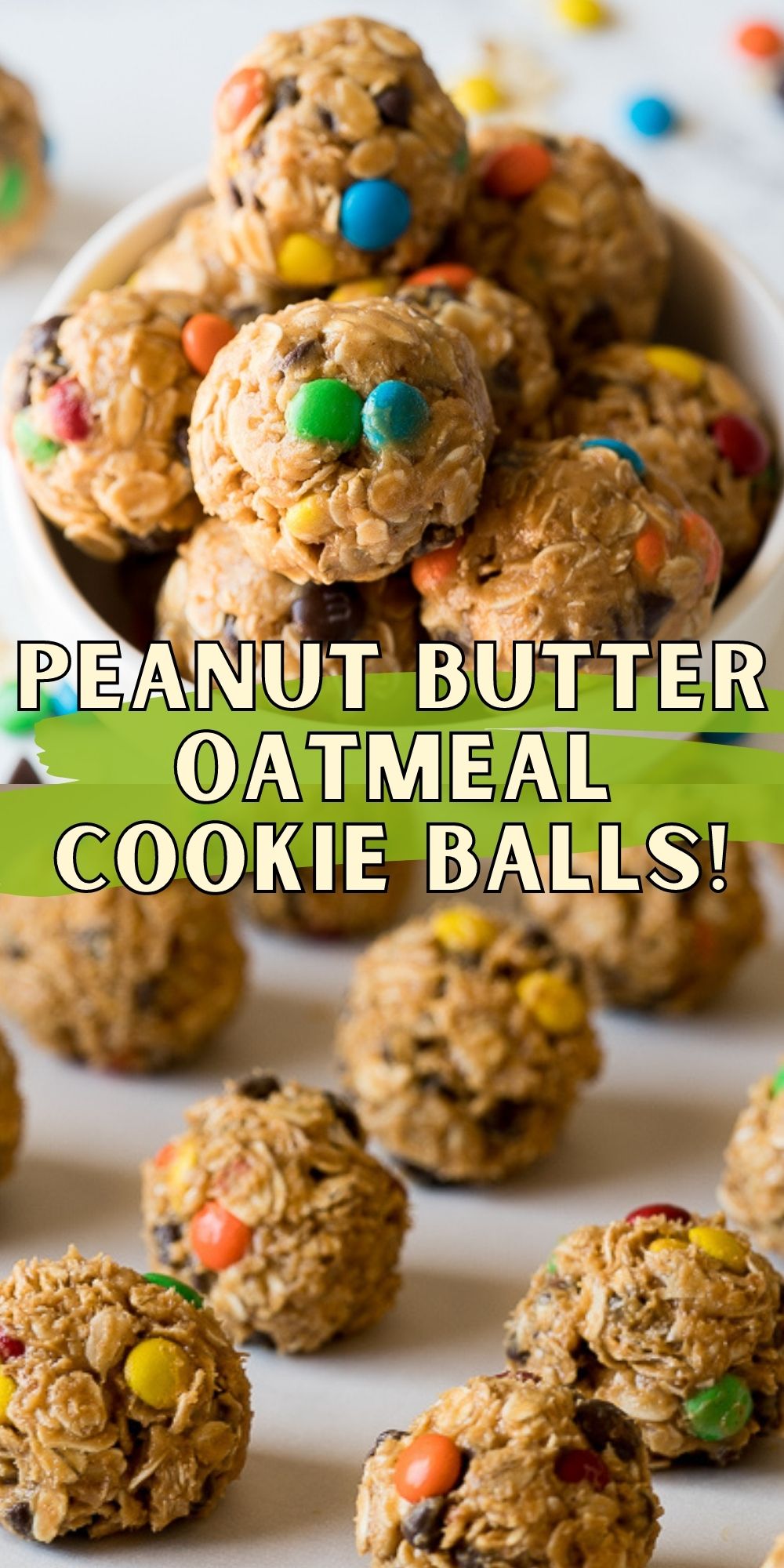 No Bake Peanut Butter Oatmeal Cookie Balls - I Wash You Dry