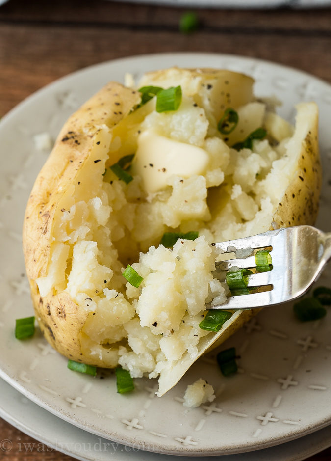 Fluffy Instant Pot Baked Potatoes