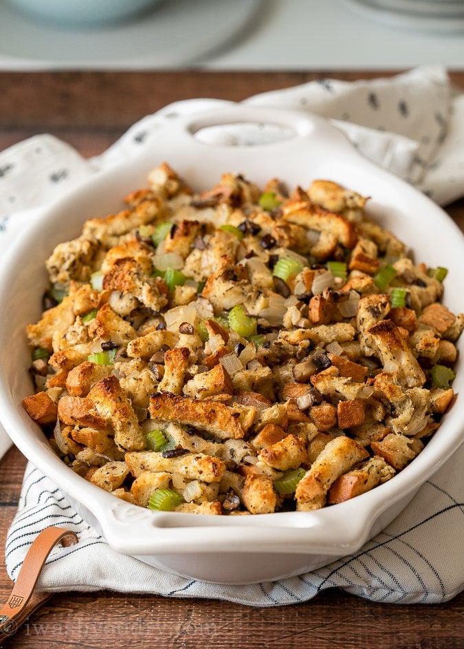 This is the BEST Thanksgiving Stuffing Recipe for a traditional Thanksgiving meal.