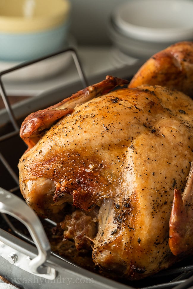 Dry Brined Turkey - Best Moist Roast Turkey - That Skinny Chick