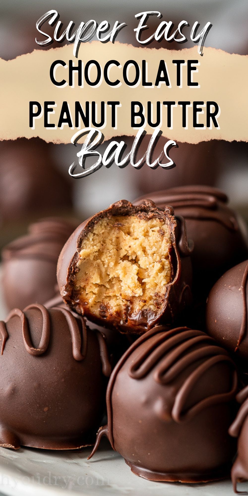 Chocolate Peanut Butter Balls - I Wash You Dry