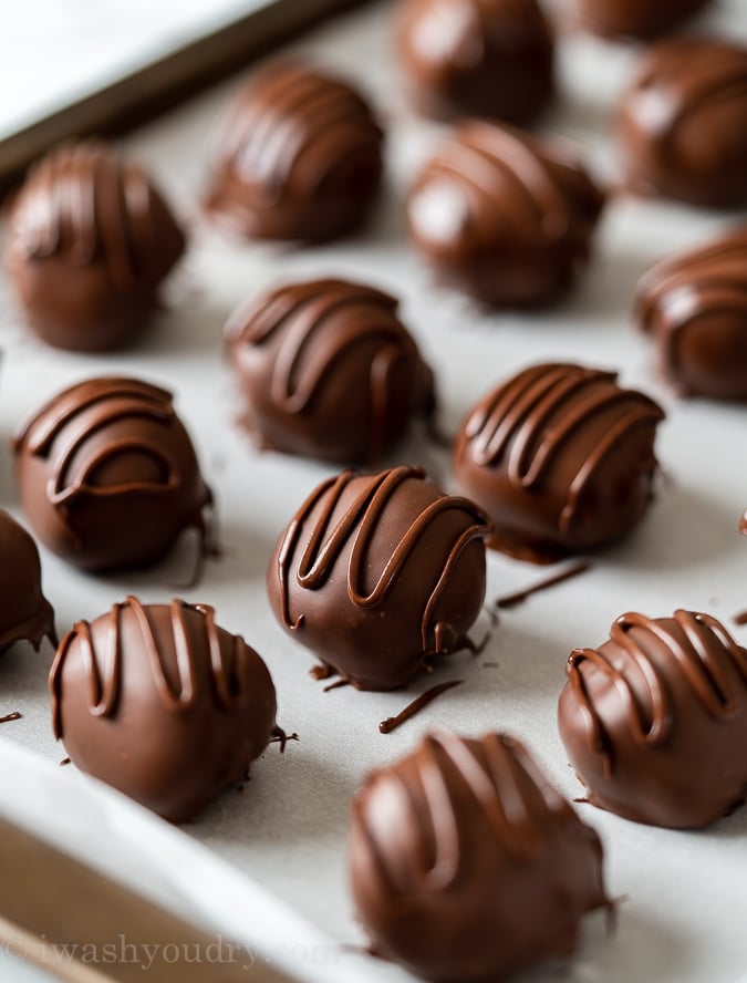 Chocolate Peanut Butter Balls - She Wears Many Hats