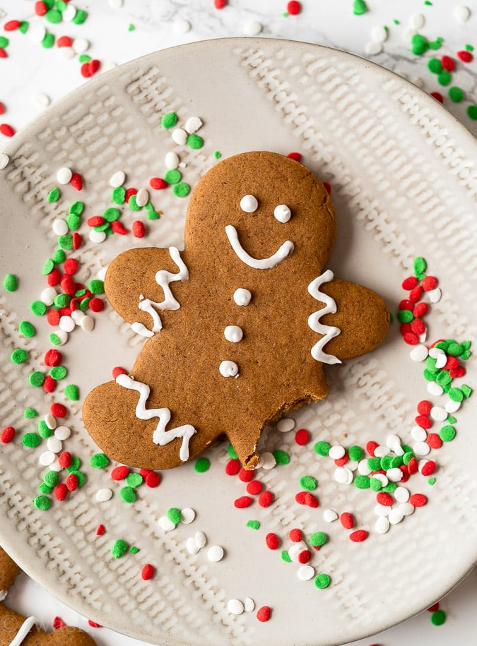 Soft and tender Gingerbread Cookies with a crisp outer edge!