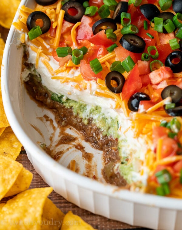 7 Layer Dip Recipe - I Wash You Dry