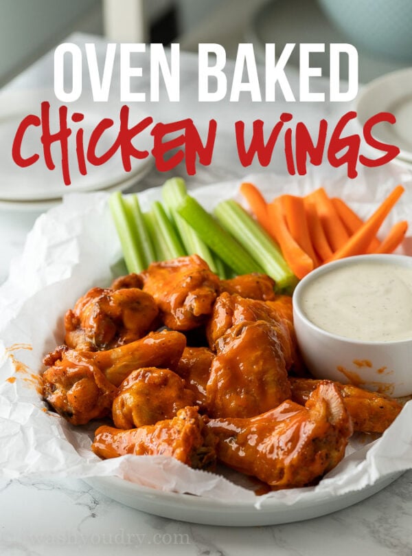 Crispy Oven Baked Chicken Wings - I Wash You Dry