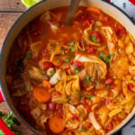 This quick and easy Cabbage Soup Recipe is filled with nutritious veggies like fresh cabbage, carrots and celery in a simple, yet flavorful broth.