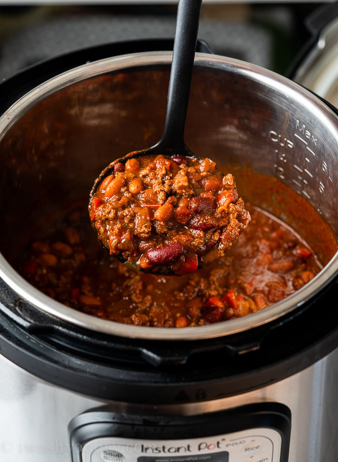 slow cook chili in instant pot