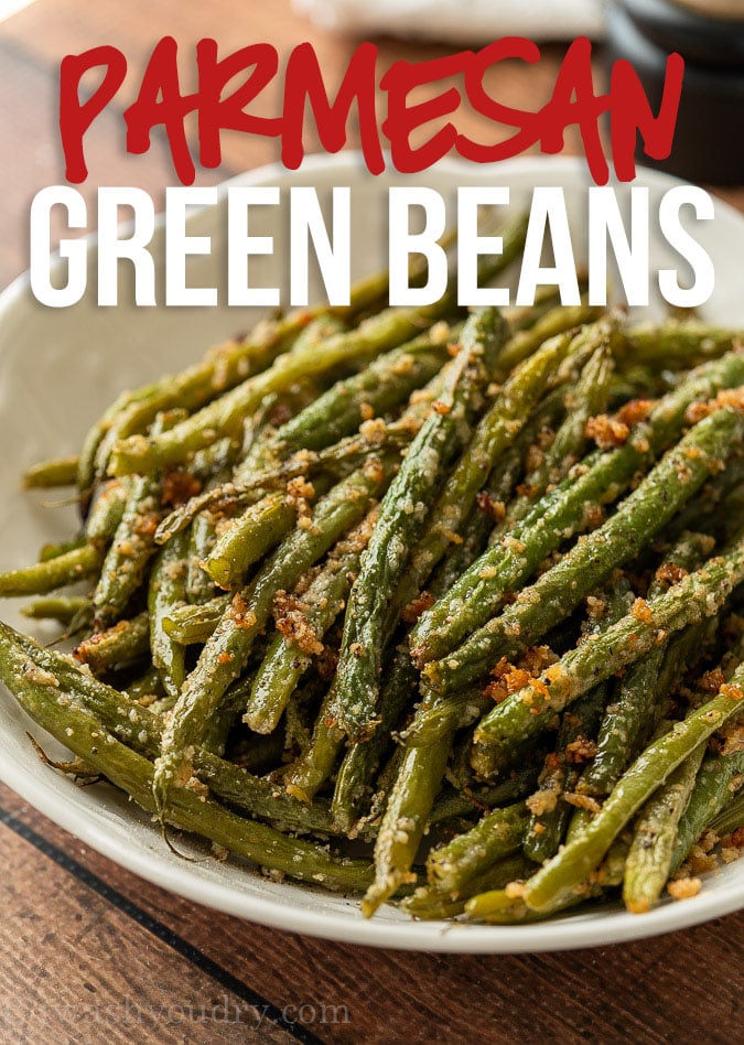 These tender Parmesan Roasted Green Beans are a deliciously quick side dish recipe that come together in under 30 minutes!