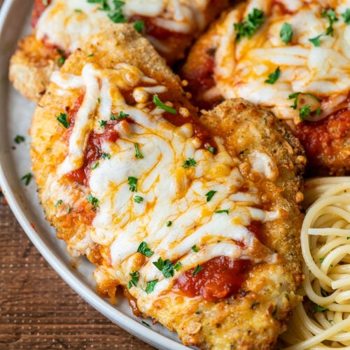 Air Fryer Chicken Parmesan - I Wash You Dry