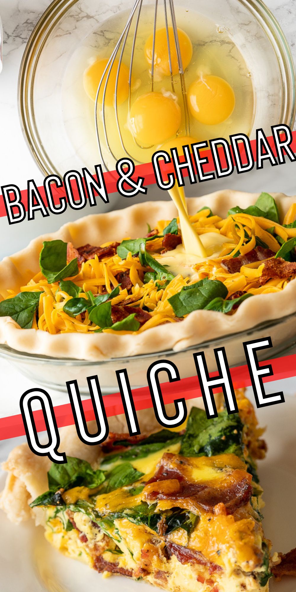 Bacon Cheddar Quiche Recipe - I Wash You Dry